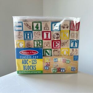 Melissa & Doug ABC 123 Wood Blocks